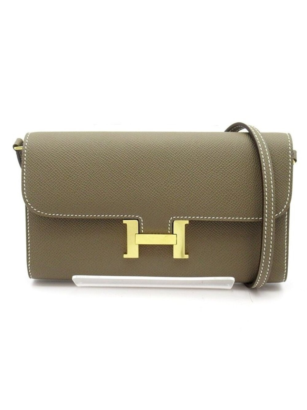 Hermes Constance To Go Epsom Calfskin Shoulder Bag Etoupe